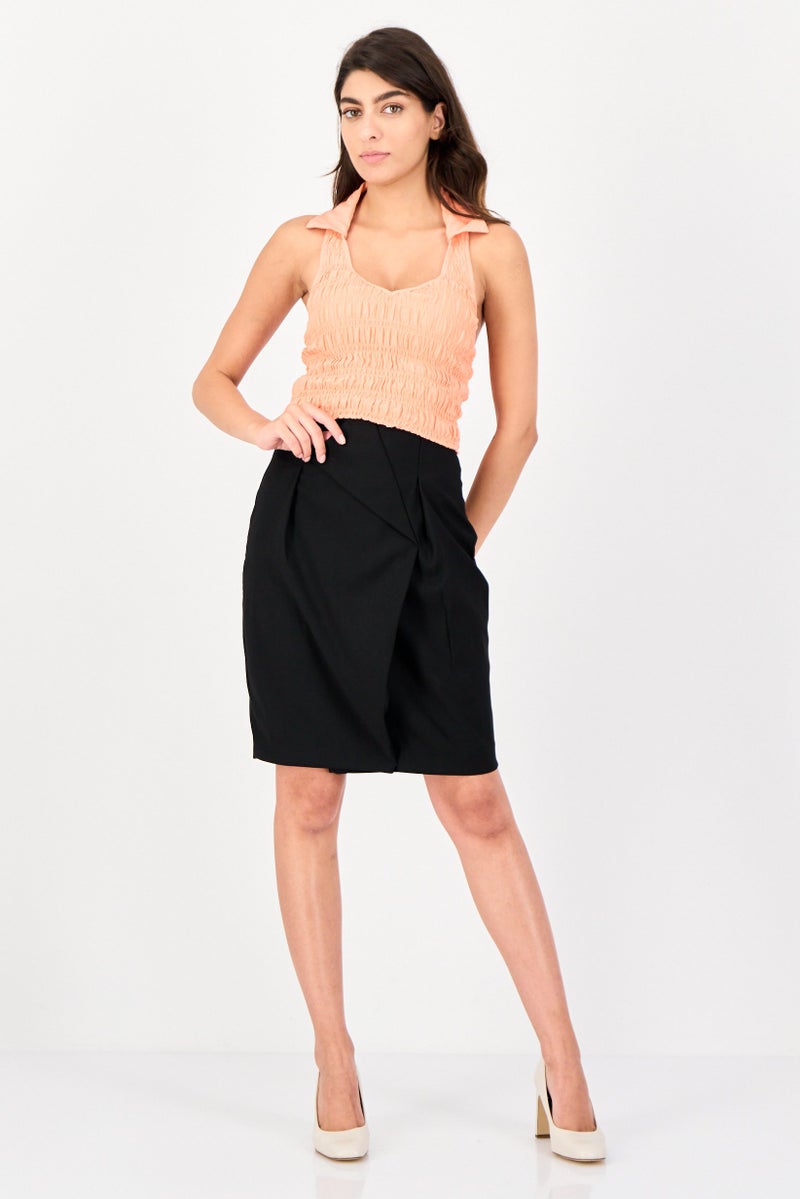 Cropp بلوزة نسائية بدون أكمام بتصميم هالتر، كورال - Image 4