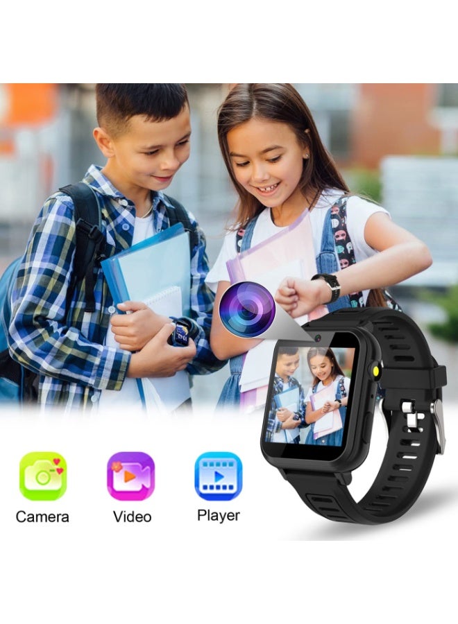 SUKILO Kids Smart Watch for Boys and Girls with Video Camera, Music Player, 24 Games, Pedometer, Alarm Clock, Calculator, Torch, Touch Screen, 12/24 Hr, Toys for Ages 4-12 Birthday Gift - Image 2
