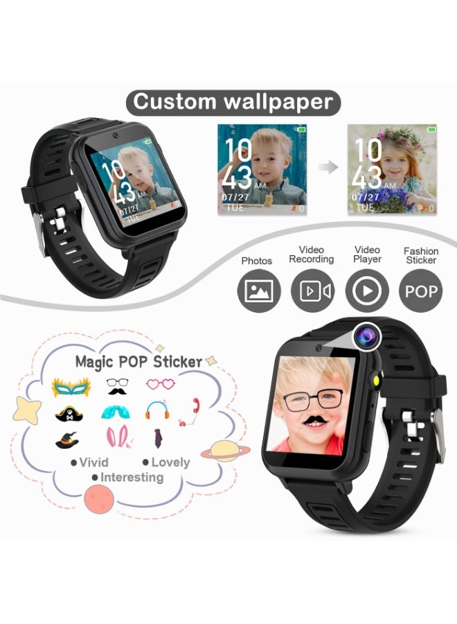 SUKILO Kids Smart Watch for Boys and Girls with Video Camera, Music Player, 24 Games, Pedometer, Alarm Clock, Calculator, Torch, Touch Screen, 12/24 Hr, Toys for Ages 4-12 Birthday Gift - Image 4