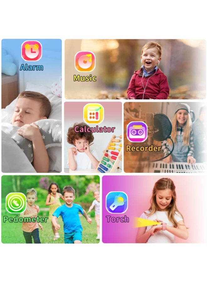 SUKILO Kids Smart Watch for Boys and Girls with Video Camera, Music Player, 24 Games, Pedometer, Alarm Clock, Calculator, Torch, Touch Screen, 12/24 Hr, Toys for Ages 4-12 Birthday Gift - Image 3