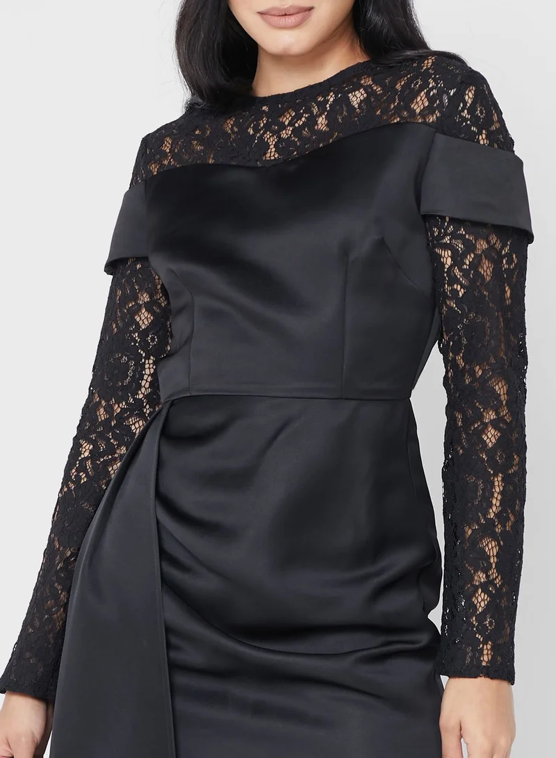 Virgos Lounge Lace Sleeve Sheath Dress