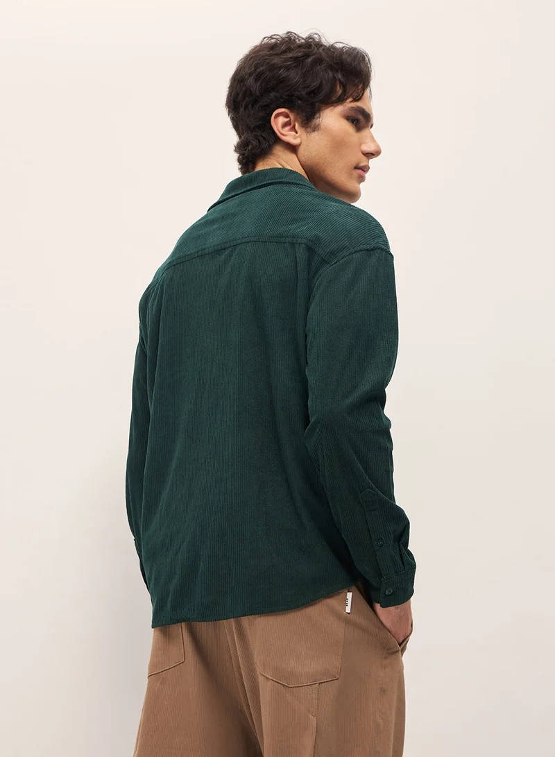 The Bear House  Men's Shirt | Casual & Formal Long Sleeve Slim Fit | Classic Button-Down, Office & Everyday Wear, Comfortable & Breathable Fabric for Men | Best Price UAE