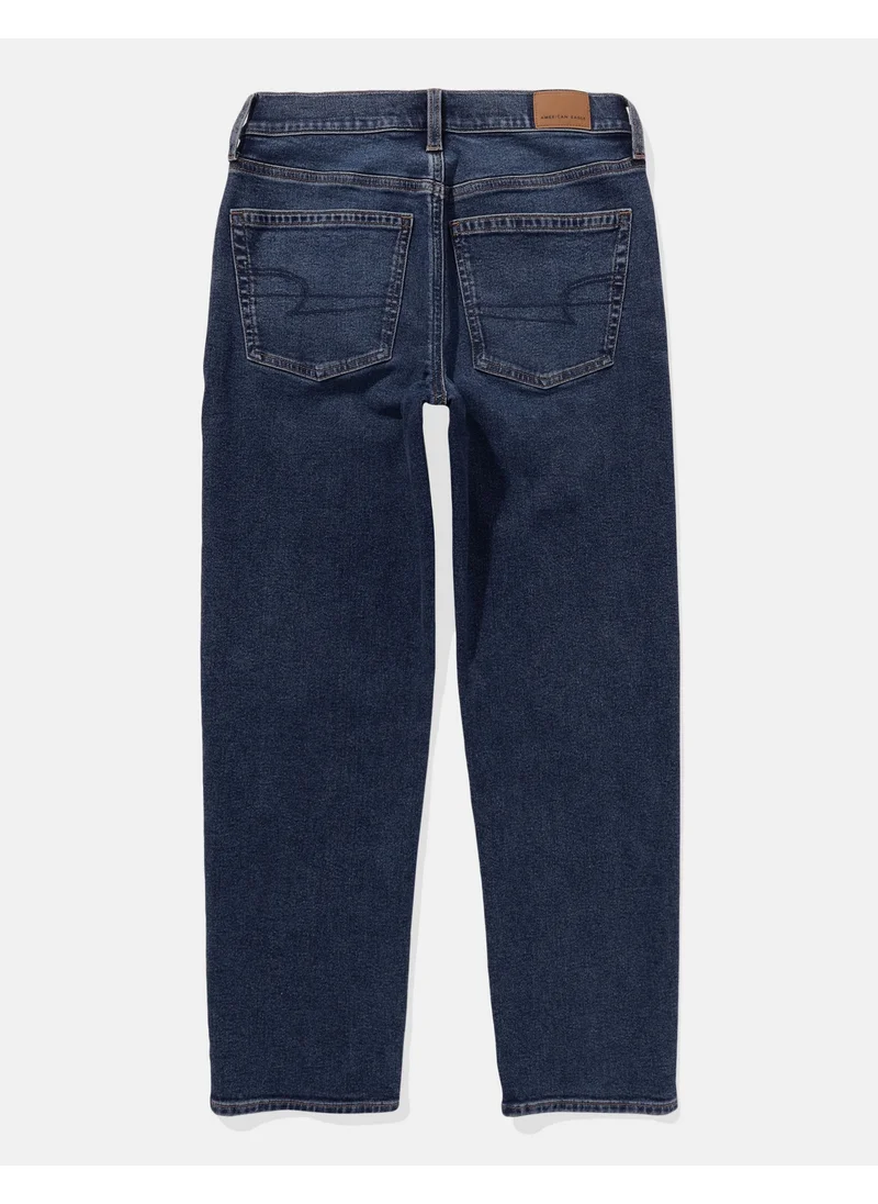 امريكان ايجل AE Stretch Super High-Waisted Ankle Straight Jean