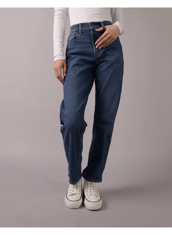 American Eagle AE Stretch Super High-Waisted Ankle Straight Jean