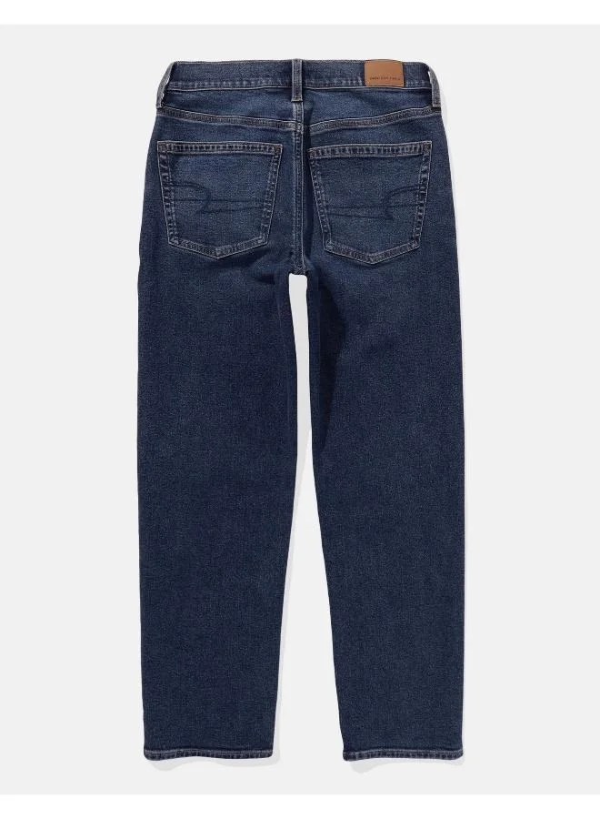 American Eagle AE Stretch Super High-Waisted Ankle Straight Jean