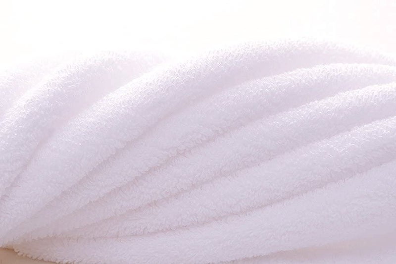 Welfic Bamboo Cotton Ultra Soft Hand, Gym & Workout Towel 500 GSM (Set of 2) (White) - Image 5