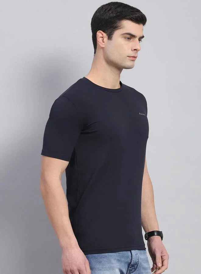 Monte Carlo Monte Carlo Slogan Print Round Neck Short Sleeve T-Shirt