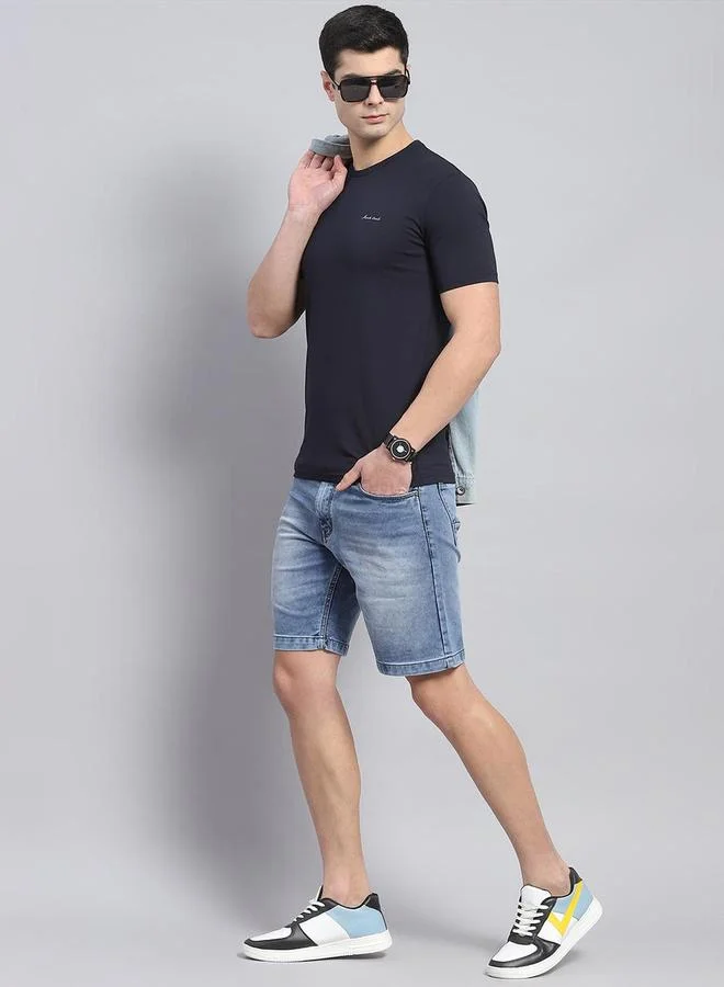 Monte Carlo Monte Carlo Slogan Print Round Neck Short Sleeve T-Shirt