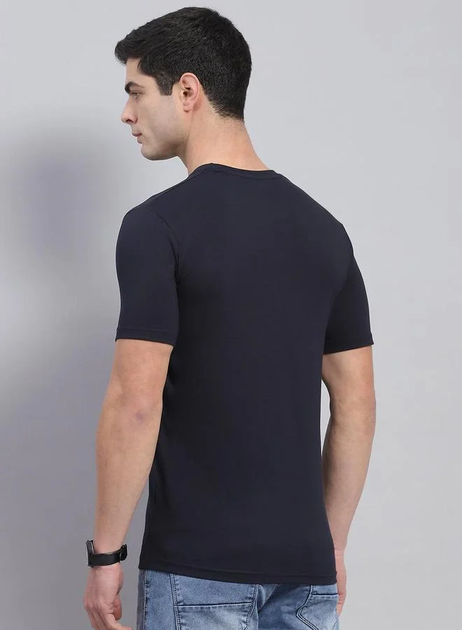 Monte Carlo Monte Carlo Slogan Print Round Neck Short Sleeve T-Shirt