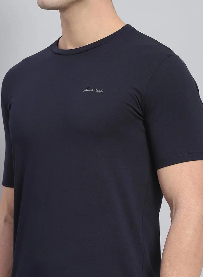 Monte Carlo Monte Carlo Slogan Print Round Neck Short Sleeve T-Shirt