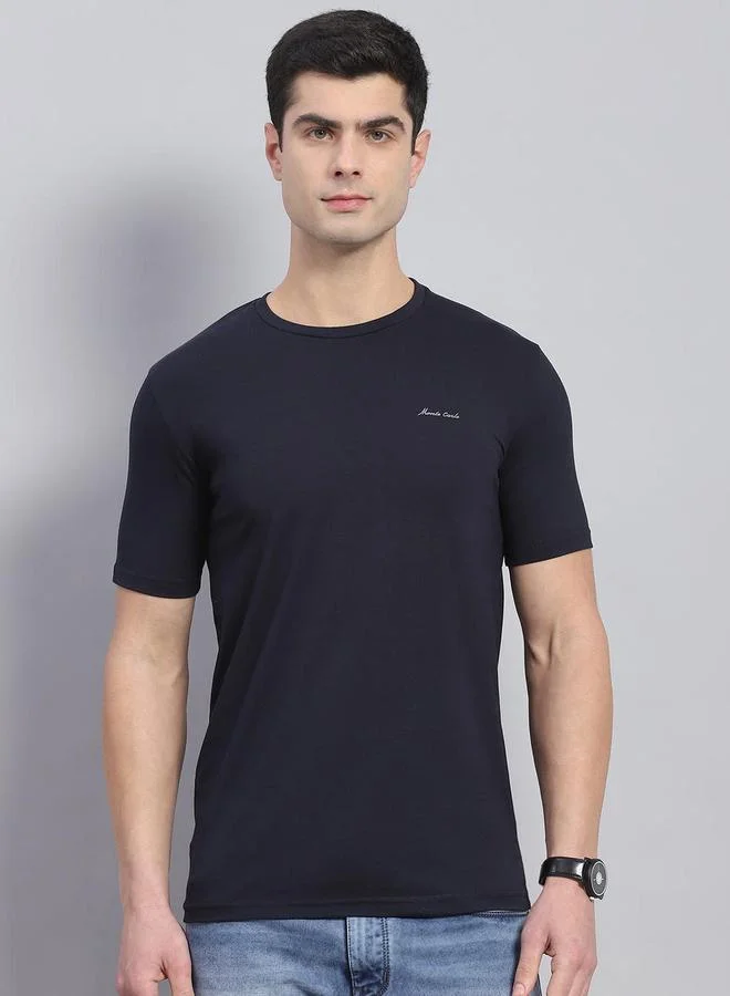 Monte Carlo Monte Carlo Slogan Print Round Neck Short Sleeve T-Shirt