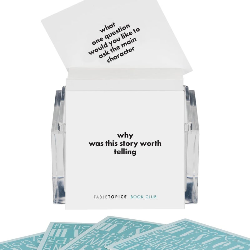 TableTopics Book Club Questions - 135 Conversation Starter Cards for Book Lovers, Reading Enthusiasts, Teachers, & Students, Inspiring Discussion Questions - Image 2