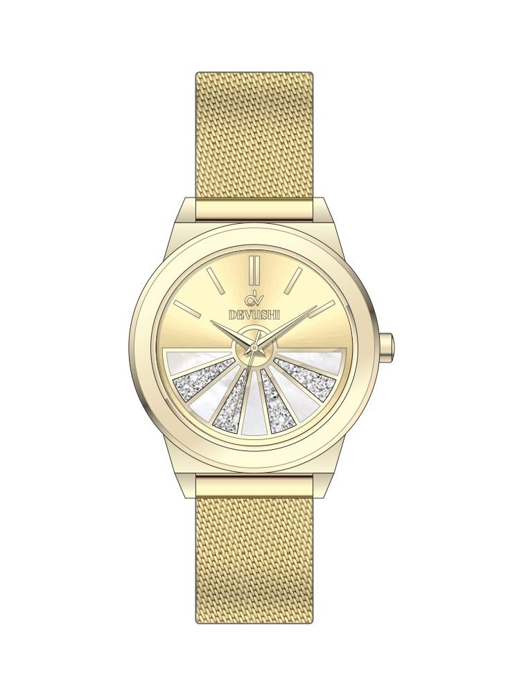ديفوشي ساعة نسائية ماركة ديفوشي حصيرة وميناء انيق - Image 2