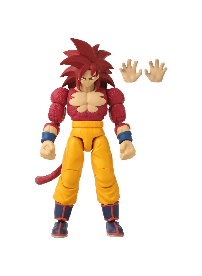 Bandai تمثال دراغون بول ستارز سوبر سايان 4 غوكو دايما إصدار 6.5 بوصة | تمثال قابل للجمع | تمثال عرض | أيدٍ قابلة للتبديل | هدية مثالية لجمع الهدايا، عشاق المانغا والأنمي! - Image 1