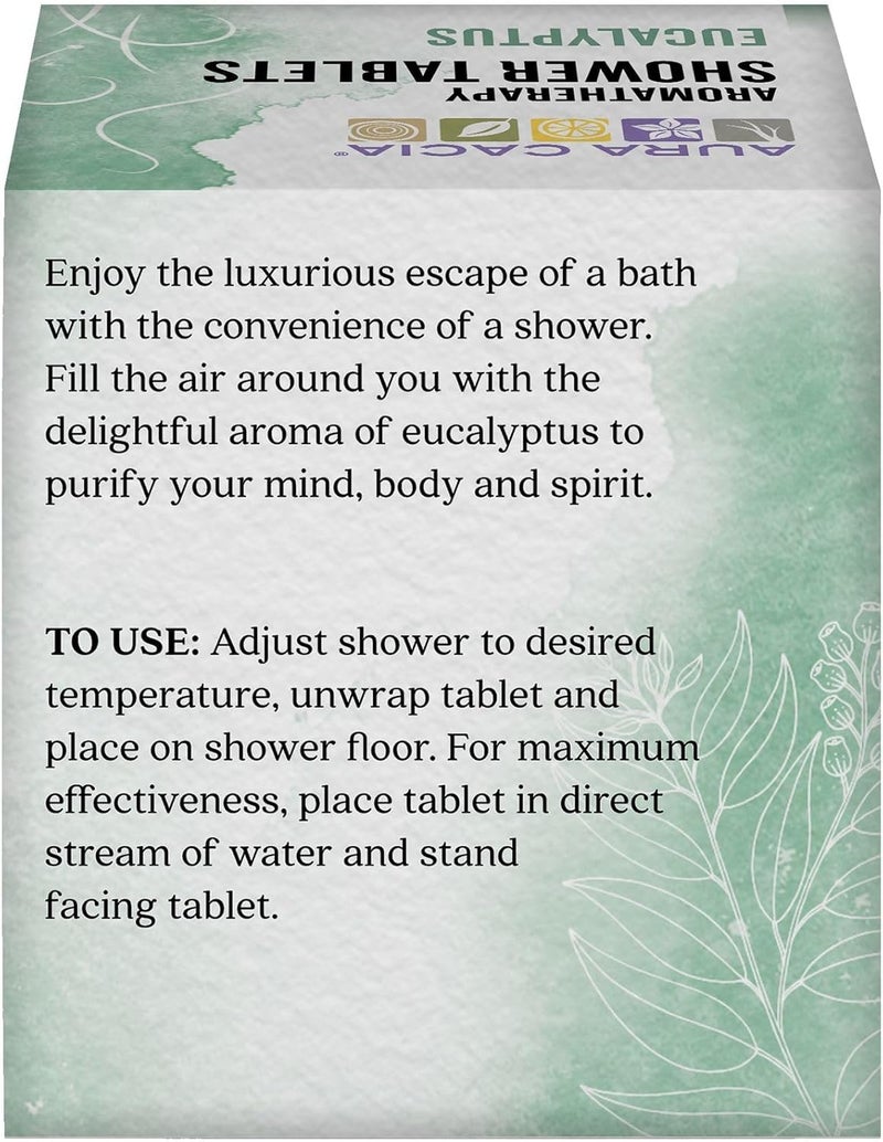 Aura Cacia Purifying Eucalyptus Shower Tablets - Image 2
