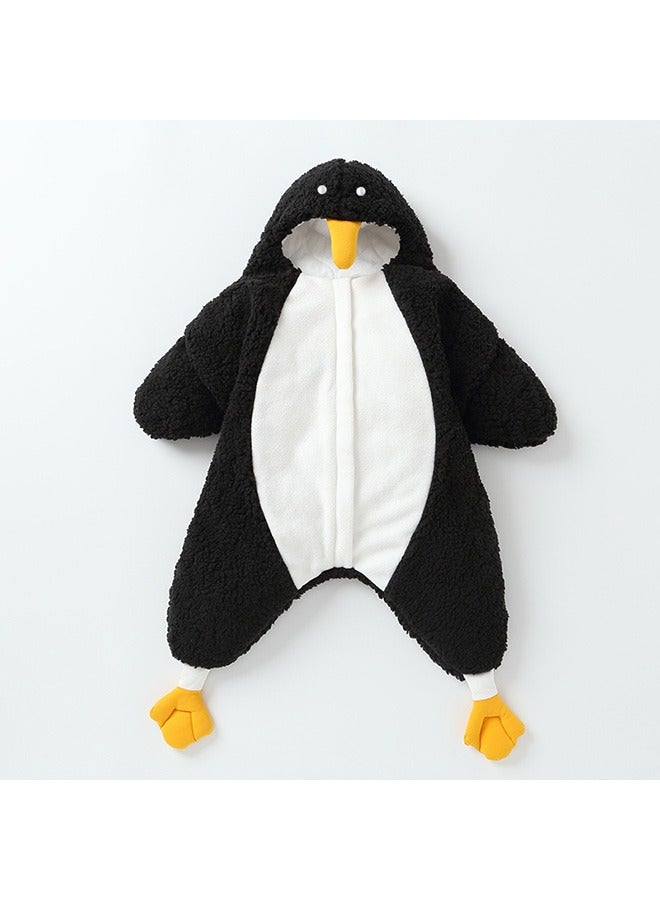 Baby winter sleeping bag lambswool thickened newborn baby quilt 