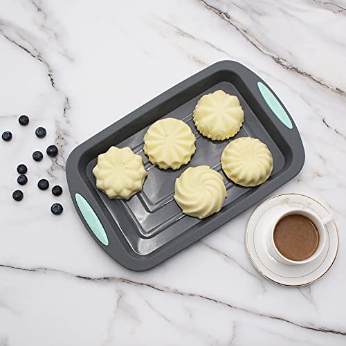 To encounter Silicone Cupcake Baking Cups, Food Grade Non-Stick Muffin Liners, Reusable 3 Inch Silicone Molds, 6 Shapes Pack of 24 - Image 3