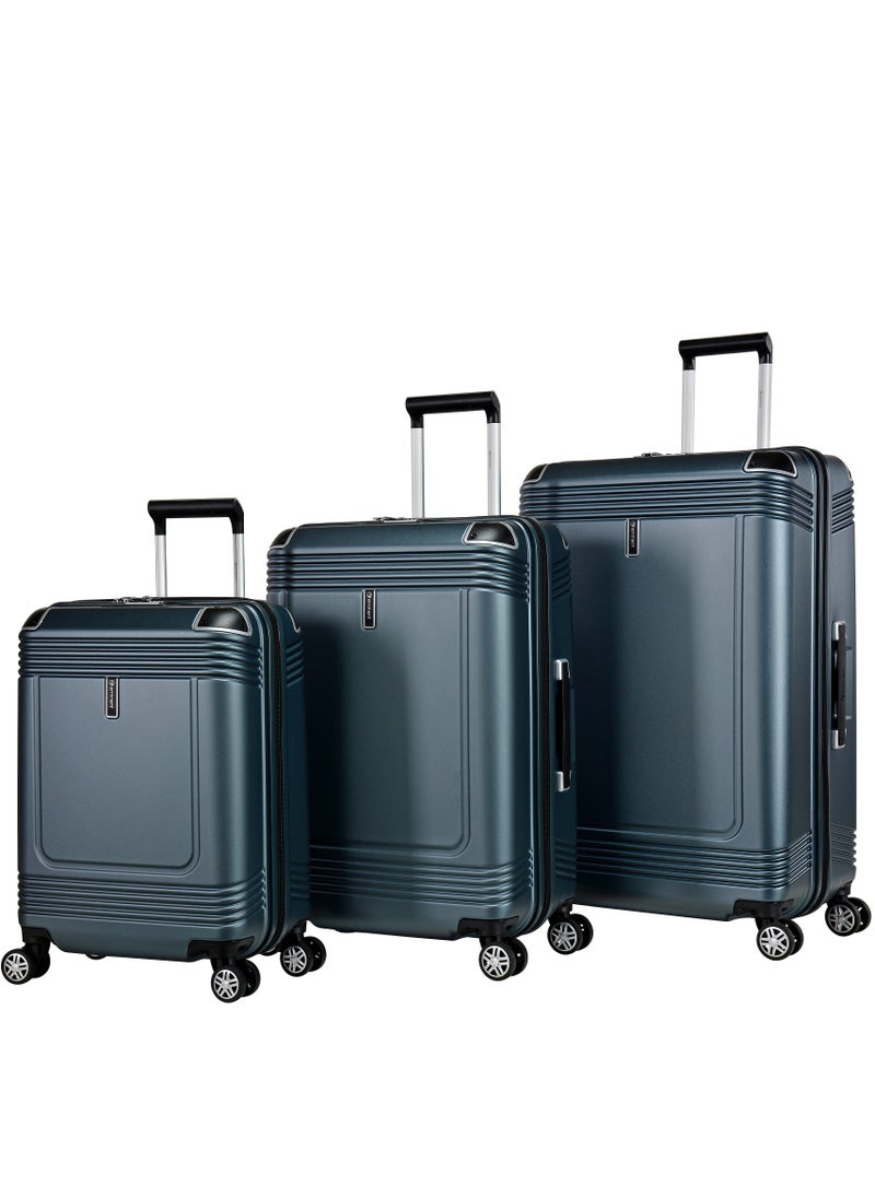 eminent Hard Case Suitcase Trolley Luggage Set of 3 Polycarbonate Lightweight 4 Quiet Double Spinner Wheels Travel Bags With TSA Lock KK10 Graphite  - Image 1