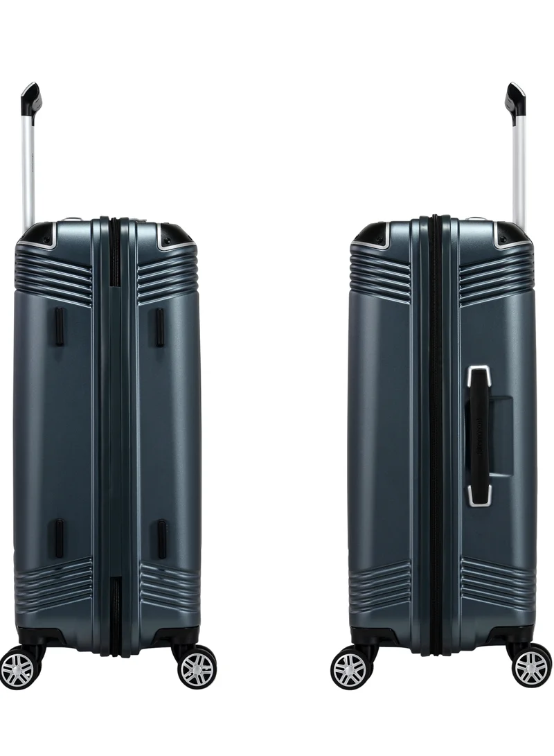 eminent Hard Case Suitcase Trolley Luggage Set of 3 Polycarbonate Lightweight 4 Quiet Double Spinner Wheels Travel Bags With TSA Lock KK10 Graphite