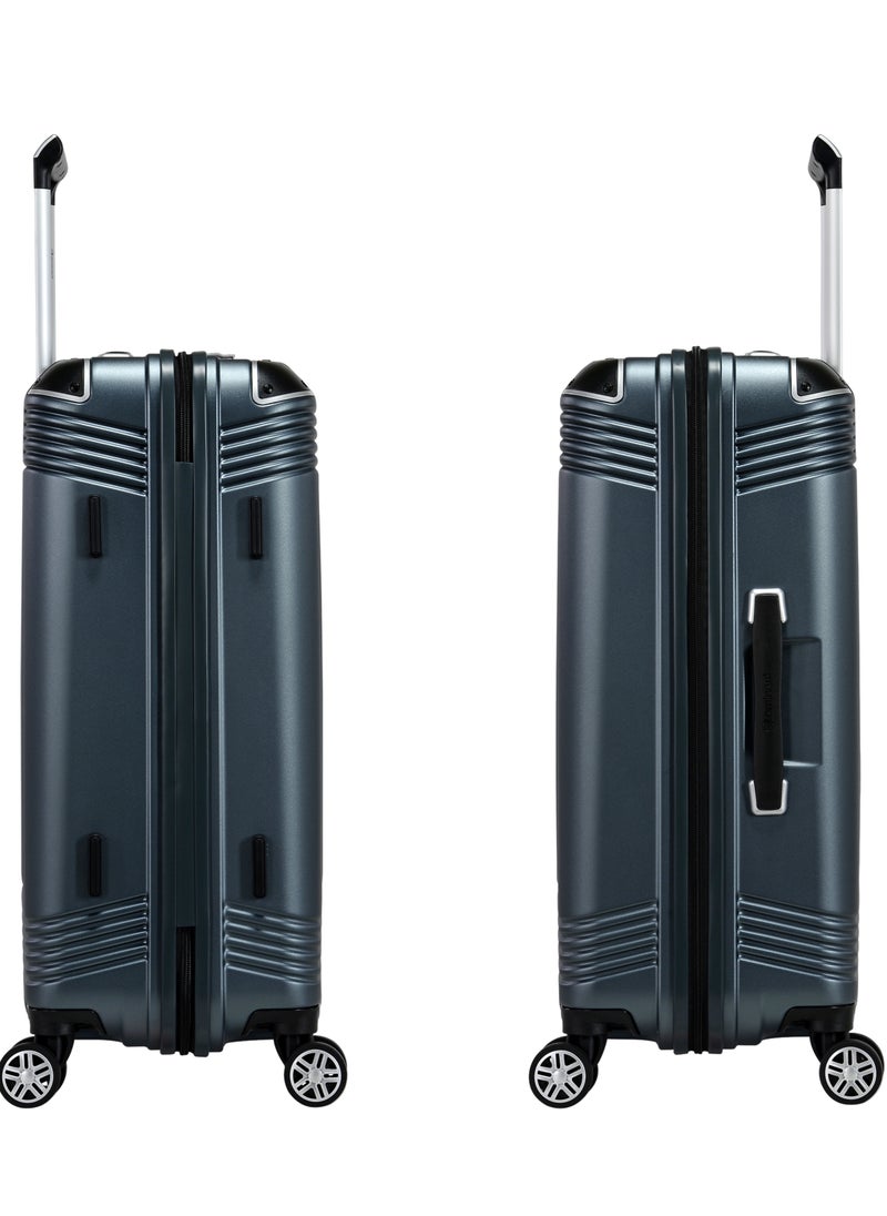 eminent Hard Case Suitcase Trolley Luggage Set of 3 Polycarbonate Lightweight 4 Quiet Double Spinner Wheels Travel Bags With TSA Lock KK10 Graphite  - Image 4