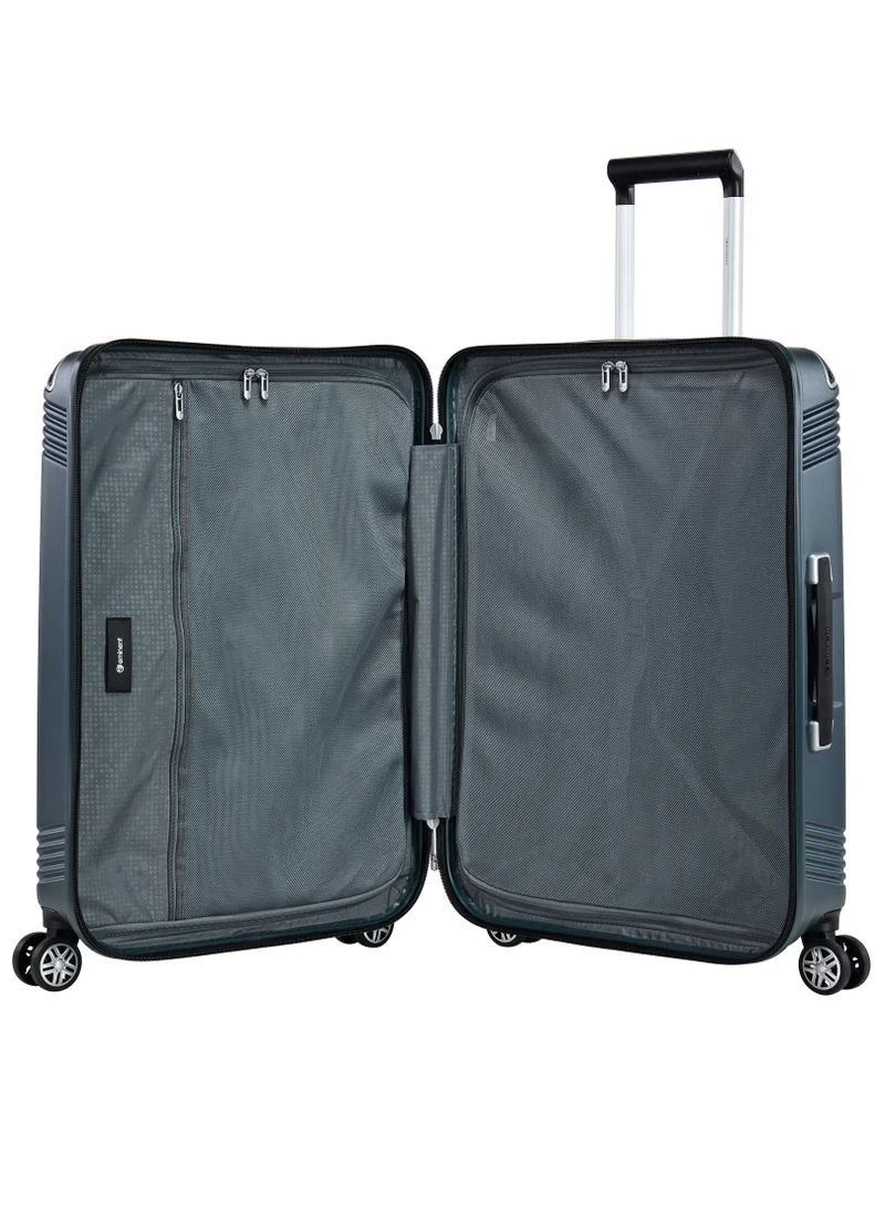 eminent Hard Case Suitcase Trolley Luggage Set of 3 Polycarbonate Lightweight 4 Quiet Double Spinner Wheels Travel Bags With TSA Lock KK10 Graphite