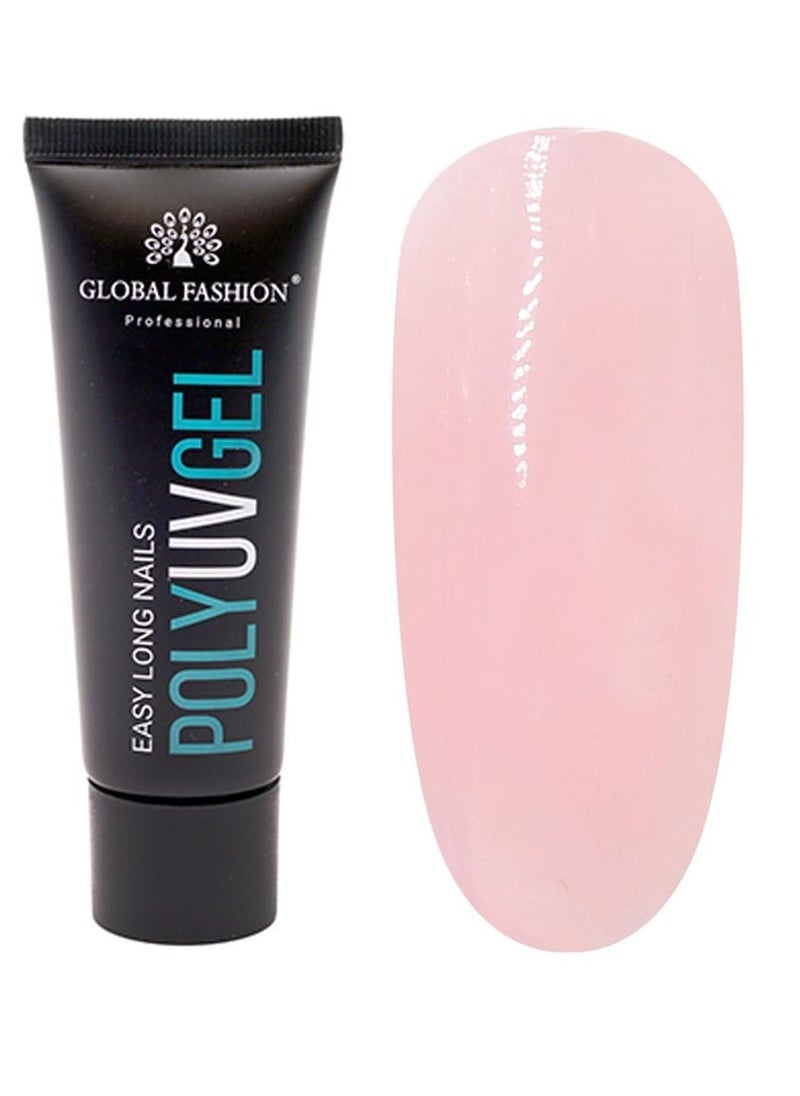 GLOBAL FASHION Global Fashion Poly UV Gel: Long-Lasting, Durable, and Easy-to-Use Nail Enhancements | (11)  - Image 1