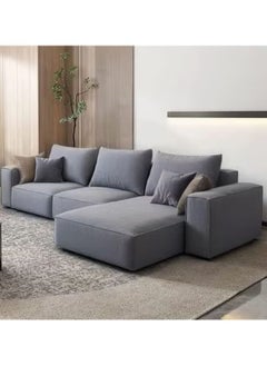 KARNAK Karnak Sectional Sofa With Cushions L-Shaped Comfortable Living Room Sofa Color (Grey) Left  - Image 1