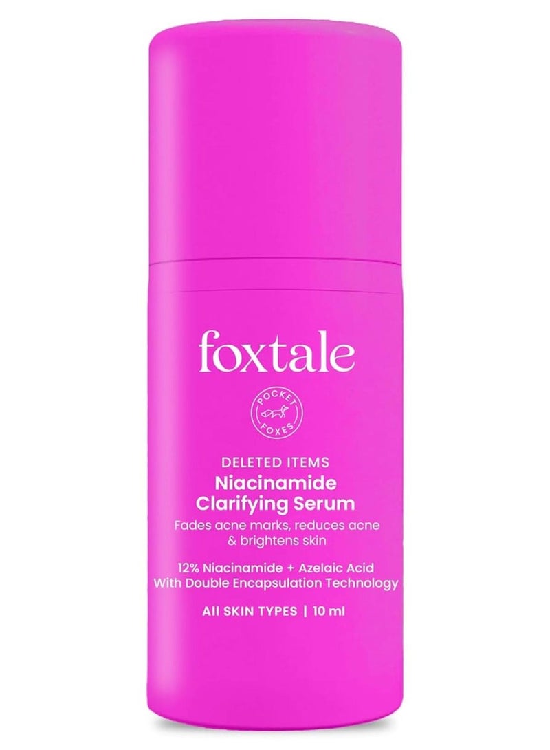 Foxtale 12% Niacinamide Face Serum with Azelaic Acid for Oil Control & Brightening | Reduces Acne, Blemishes & Acne Marks | Brightens & Smoothens Skin | Face Serum for Women & Men | 10 ml - Image 1