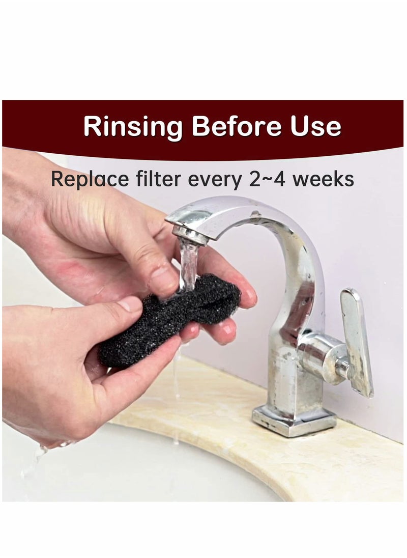 SYOSI - Sponge Filter for Cat Fountain Replacement Pet Water Foam Doggie Dispenser Accessories Dog Rabbit Drinking 8 Pieces - Image 1