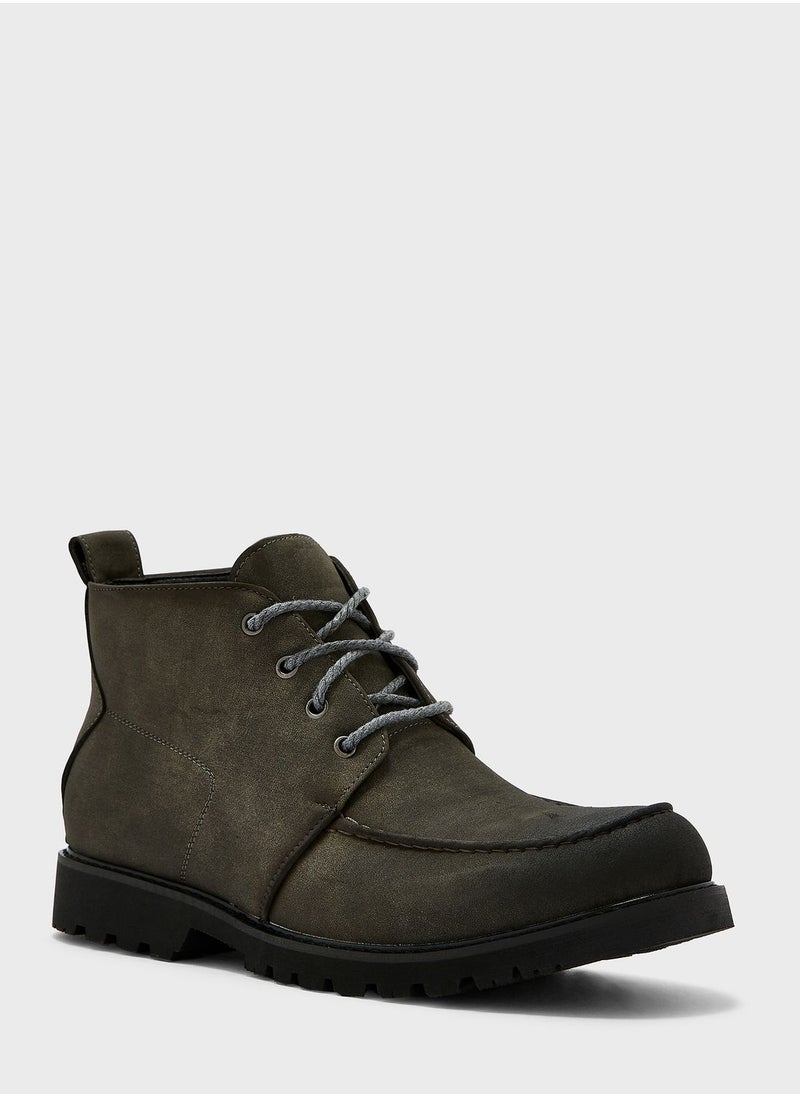 Robert Wood - Casual Laced Boots - Image 1