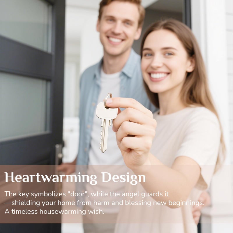 Storieme Housewarming Gifts New Home: House Warming Gift for Women Friend Homeowner - Guardian Angel Figurines for New Apartment Party Decorations Entryway Table Decor Ideas - Image 2