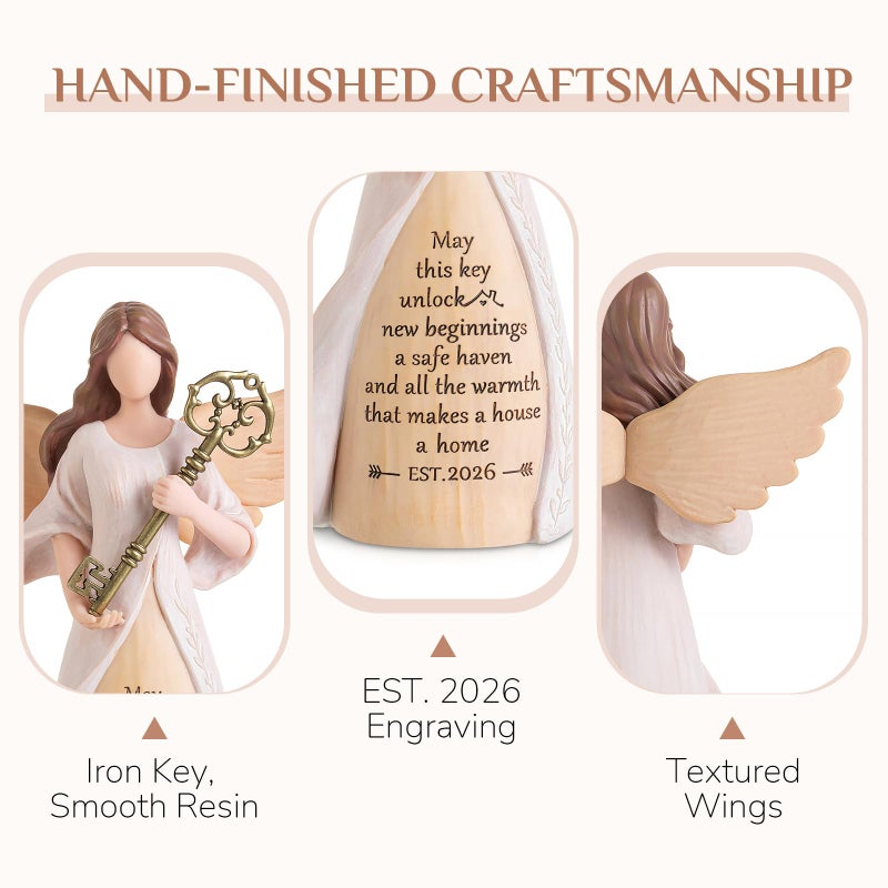 Storieme Housewarming Gifts New Home: House Warming Gift for Women Friend Homeowner - Guardian Angel Figurines for New Apartment Party Decorations Entryway Table Decor Ideas - Image 3