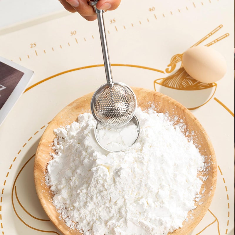 ZUIHUI Powdered Sugar Shaker Duster Mini Sifter Flour Duster For Bread Baking With 18/8 304 Stainless Steel Spring Operated Handle For Sugar Flour And Spices - Image 5