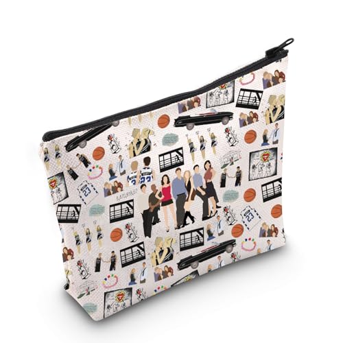 MEIKIUP Basketball Inspired Gift Basketball TV Show Cosmetic Bag TV Show Merch TV Show Fans GiftsBasketball Bag - Image 1
