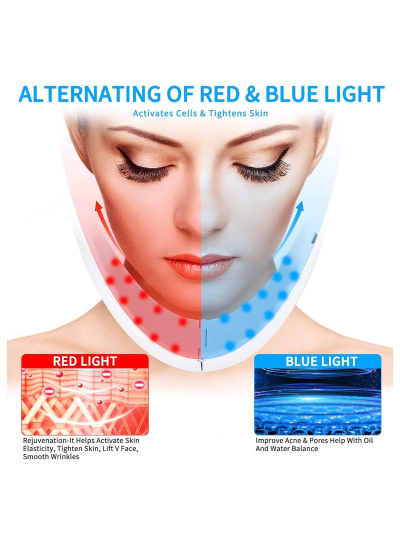 SOLARAE Double Chin Reducer Machine, Electric Double Chin Eliminator, Smart Double Chin Face Lift Device with Magnetic Massage, V Face Beauty Device for Woman, 6 Modes and 12 Intensity Levels(1 Pack) - Image 5