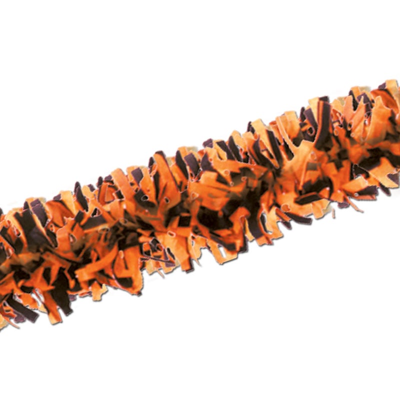 Beistle Orange Black Pkgd Tissue Festooning