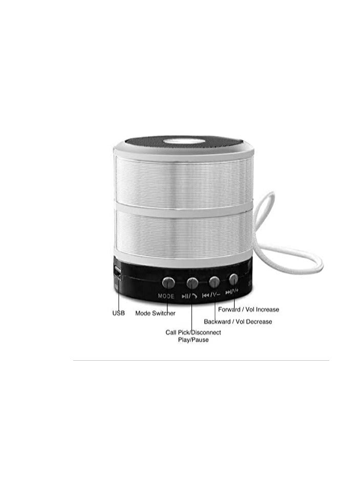 WS-887 Bluetooth Speaker Mini Bluetooth Sound Box Wireless Portable Bluetooth Speaker TF-Card supported - Image 1