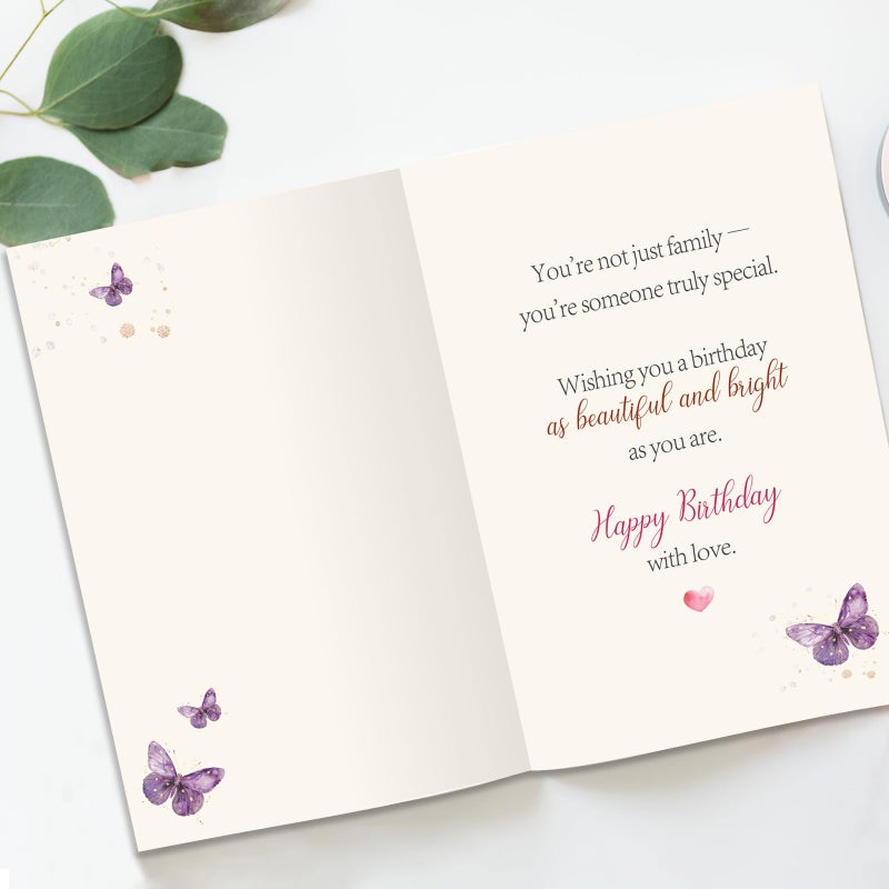 Beixian Funny Birthday Card for Daughter-in-Law, Wonderful Yet Heartfelt Greetings from Mother-in-Law-8x5.3 Inches, Double-Sided - Image 2