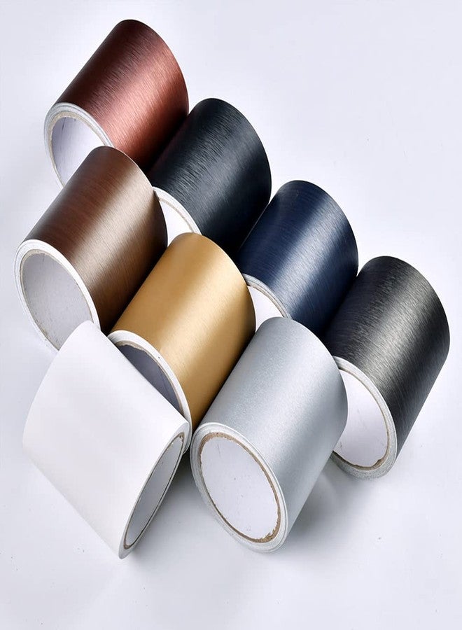 Kelendle Metallic Wallpaper Border Peel and Stick Flexible Molding Trim Self Adhesive Decorative Wall Lines Border Lines for Bathroom Kitchen Hotel DIY Home Decoration 4.2x196.8 Navy Blue - Image 3