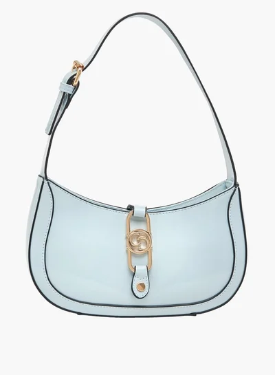 Celeste Women Solid Shoulder Bag with Adjustable Handle and Zip Closure