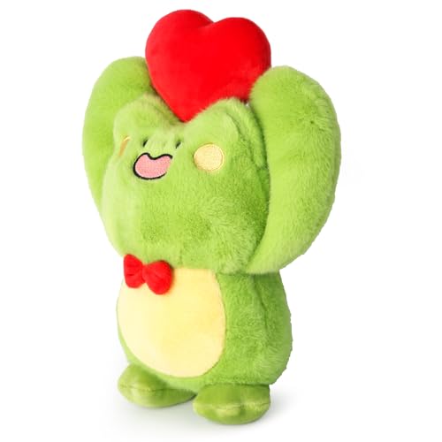 Riuhot Cute Frog Plush Toy With Red Heart Stuffed Animal Plushie for Valentines Day Birthday Christmas Soft Gift for Girlfriend Kids 98 - Image 5
