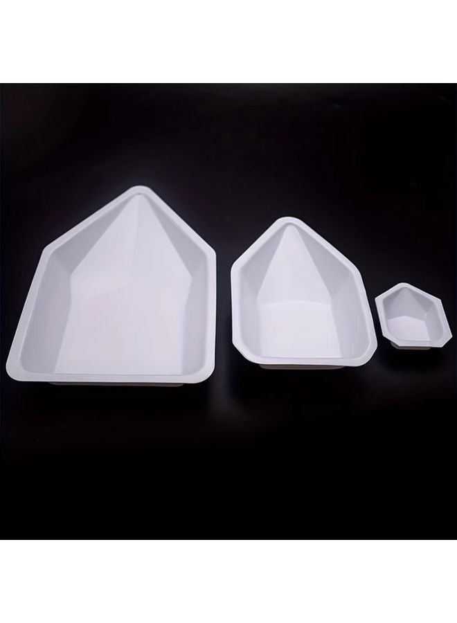 10 Pack Anti Tip Lab Weighing Boats Transparent Durable Plastic 0 51oz - Image 2