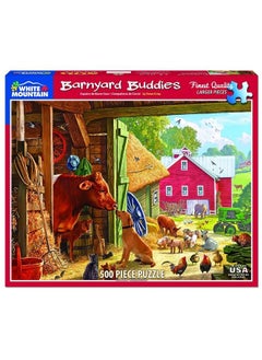 WHITE MOUNTAIN Puzzles Barnyard Buddies 500 Piece Jigsaw Puzzle  - Image 3