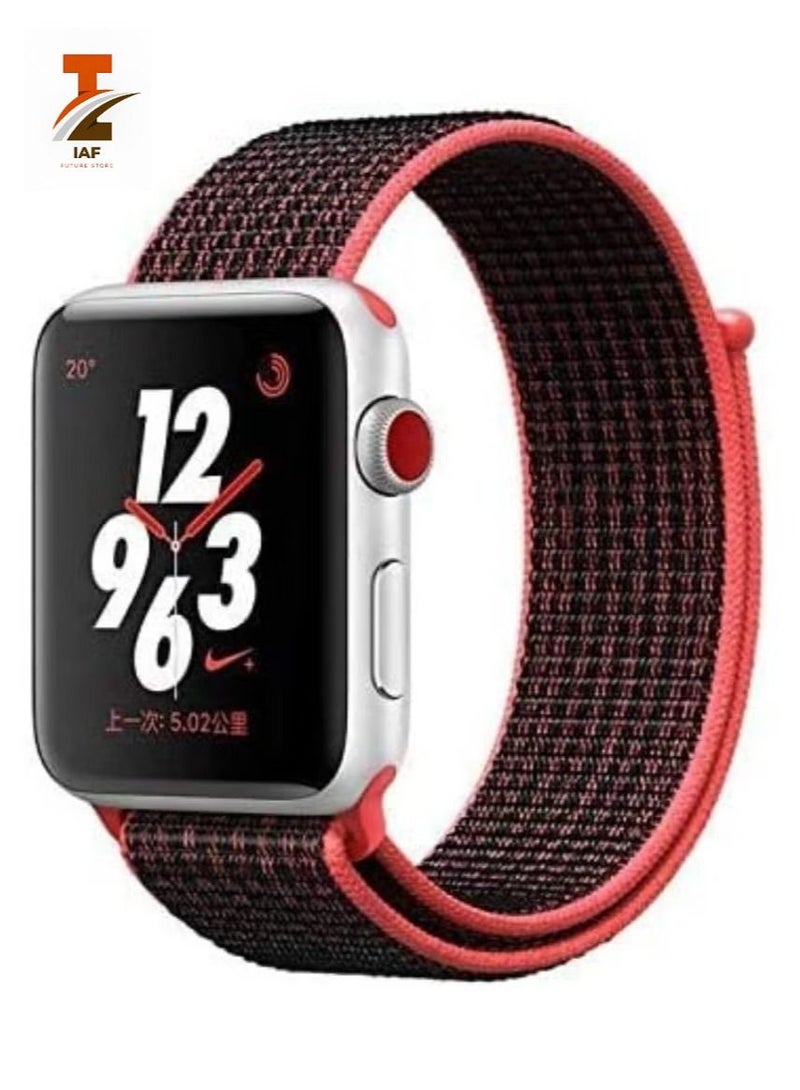 IAF Nylon Sport Band for Apple Watch 41mm 40mm 38mm Soft Replacement Strap for iWatch Series 7/ 6/ SE/ 5/4/3/2/1 - Image 1