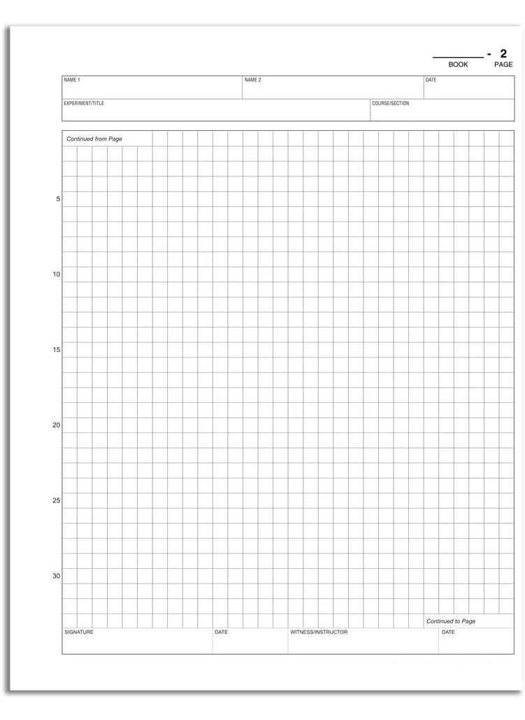 BookFactory BookFactory Carbonless Student Lab Notebook  50 Sets of Pages 85 X 11 Duplicator  Scientific Grid Pages Durable Translucent Cover WireO Binding LAB0507GWD Student  - Image 5