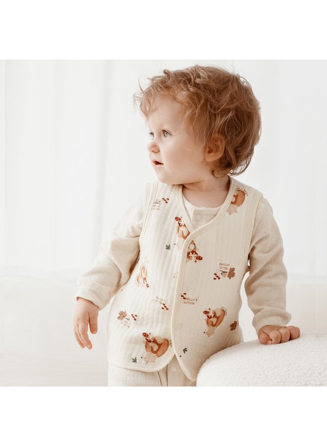 Tongtai Baby Vest, Spring And Autumn Pure Cotton Baby Padded Clothing, Children's Casual Vest, Outerwear Top - Image 3