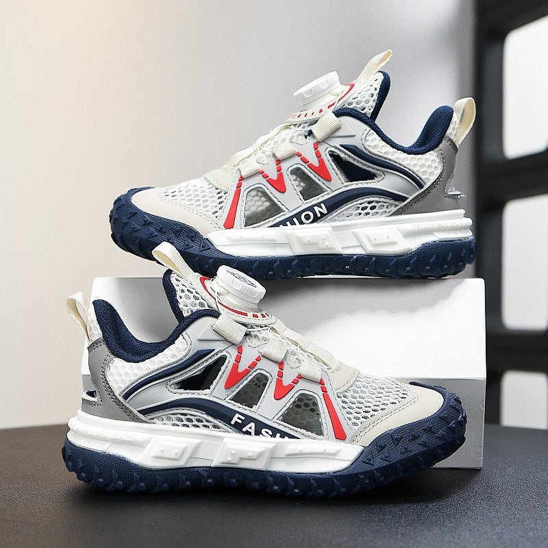 Sports Sandals New Summer Baotou Beach Shoes Children'S Mesh Hollow Frame Single Mesh Shoes - Image 5