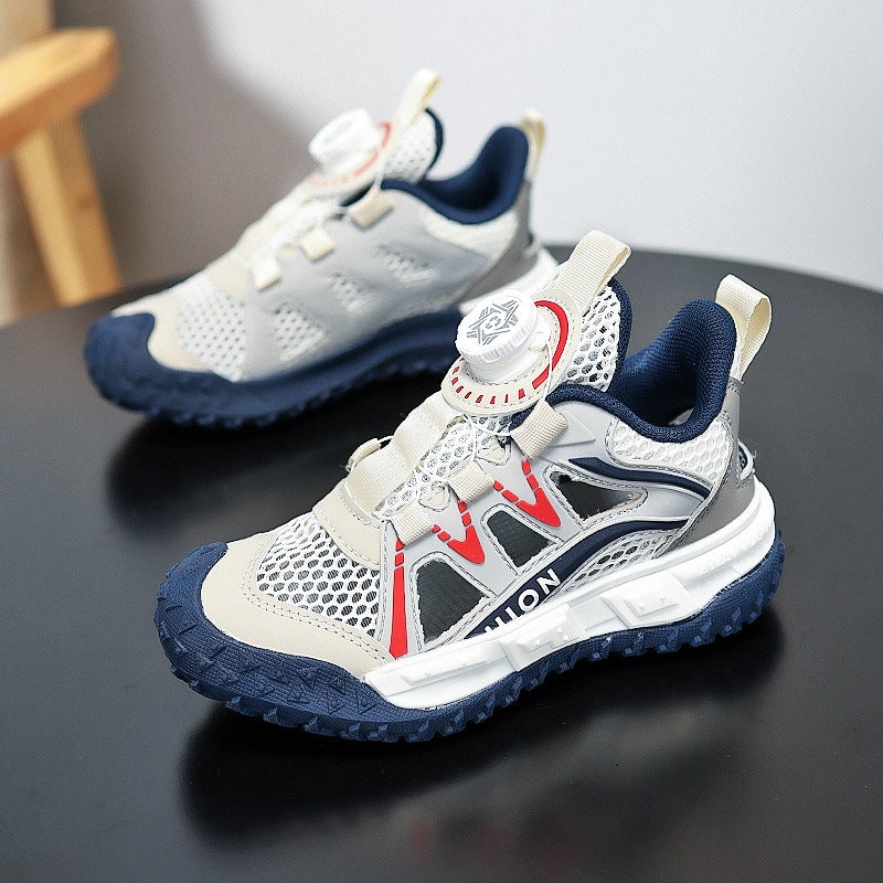 Sports Sandals New Summer Baotou Beach Shoes Children'S Mesh Hollow Frame Single Mesh Shoes - Image 2