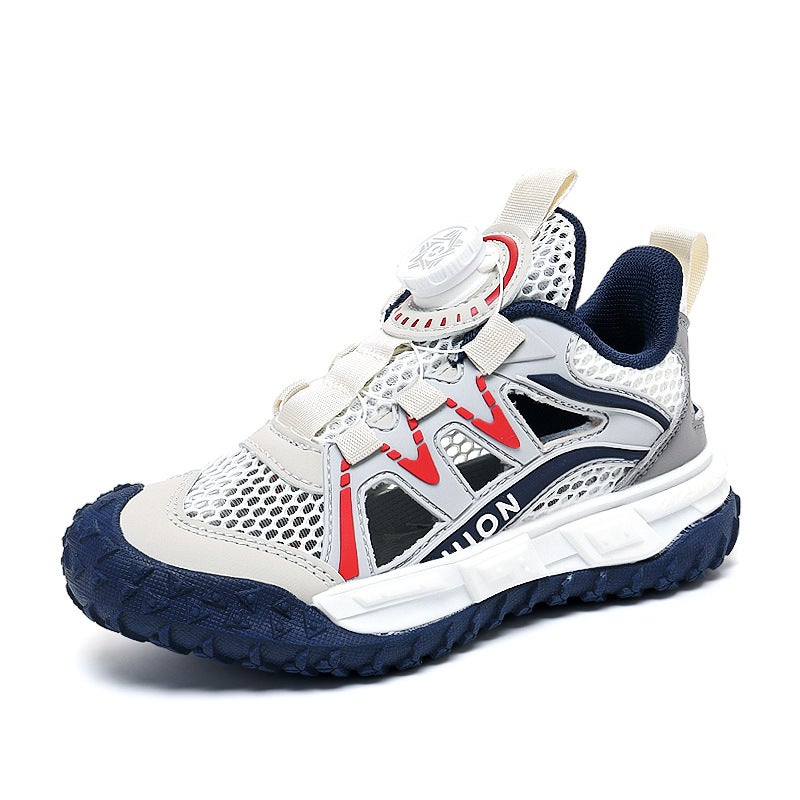 Sports Sandals New Summer Baotou Beach Shoes Children'S Mesh Hollow Frame Single Mesh Shoes - Image 1