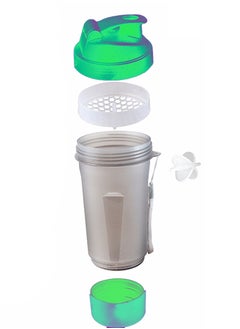 YOLO Protein Shaker Water Bottle 500ml with Mesh Net and Plastic Ball.  - Image 2